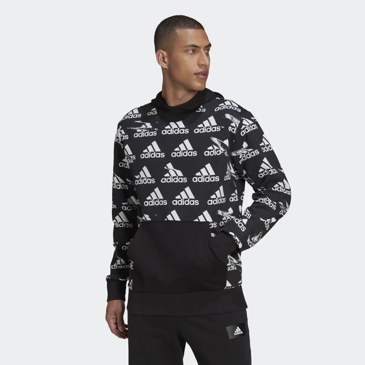 Adidas Sudadera con capucha Essentials Brandlove French Terry. 2