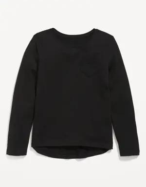 Softest Long-Sleeve T-Shirt for Girls black