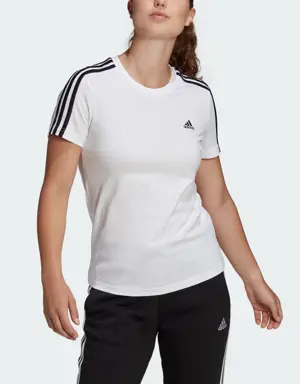 Adidas LOUNGEWEAR Essentials Slim 3-Streifen T-Shirt