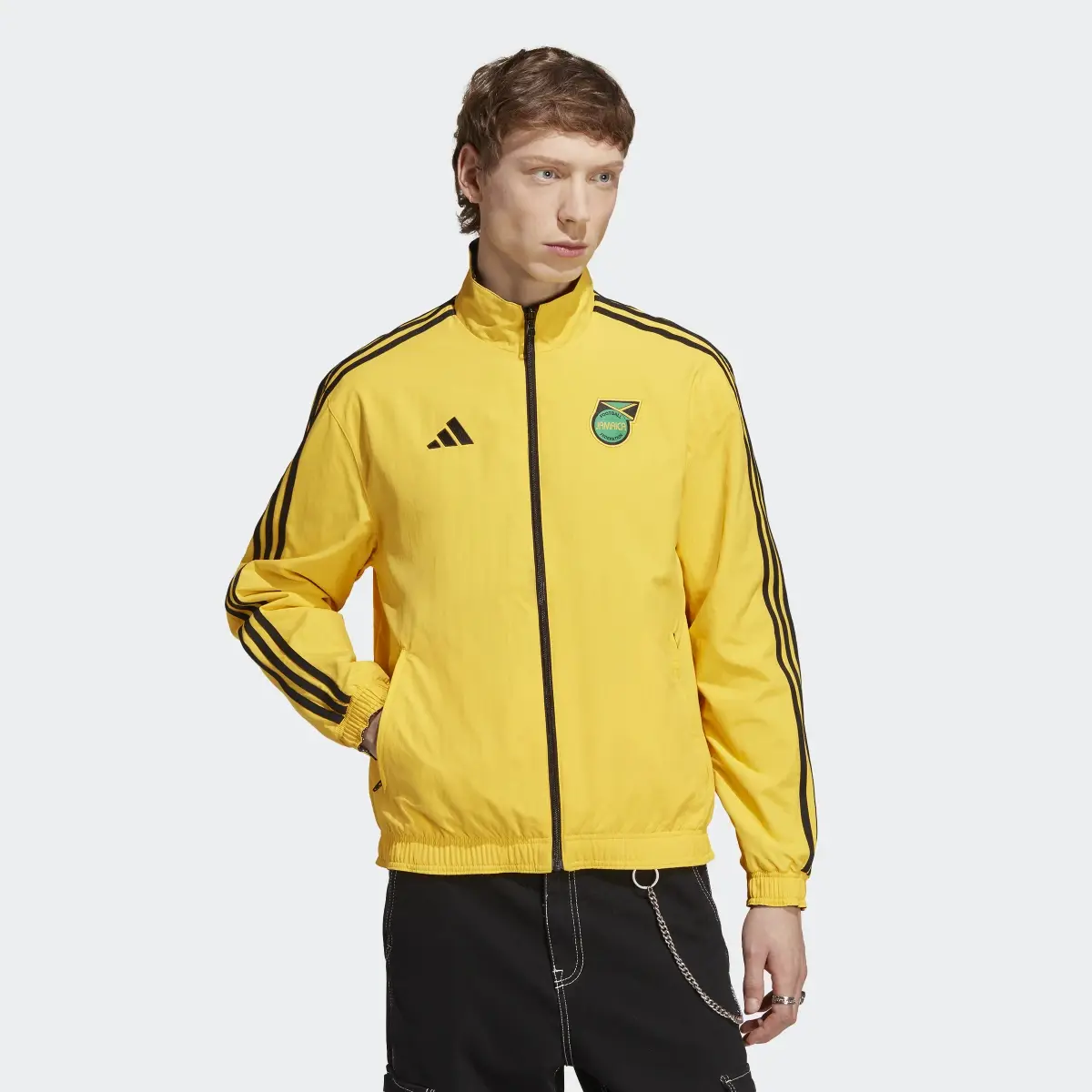 Adidas Chamarra Doble Vista Anthem Jamaica. 2