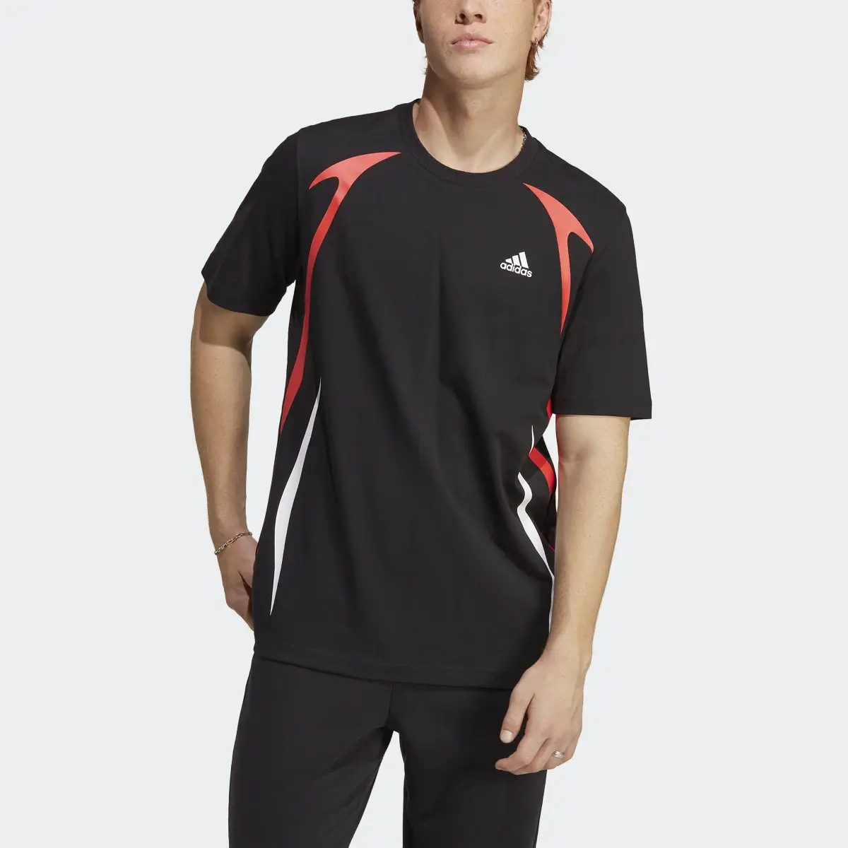 Adidas Colourblock T-Shirt. 1