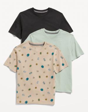 Softest Crew-Neck T-Shirt 3-Pack for Boys multi