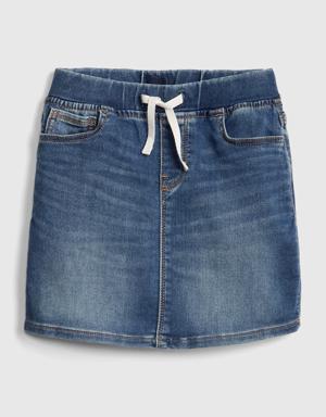 Kids Denim Pull-On Skirt blue