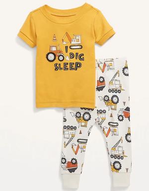 Old Navy Unisex Snug-Fit Printed Pajama Set for Toddler & Baby multi