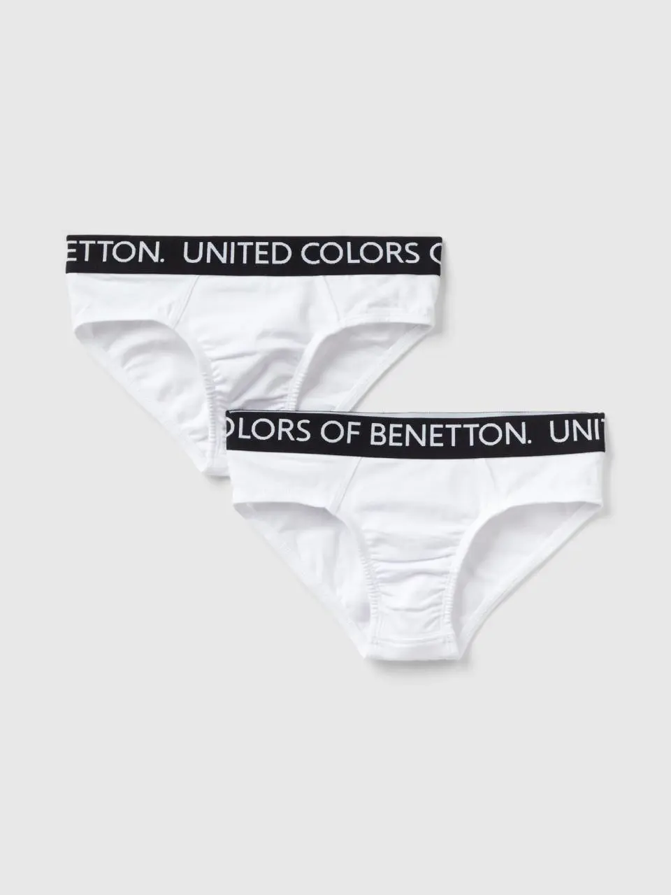 Benetton two pairs of underwear with logoed elastic. 1