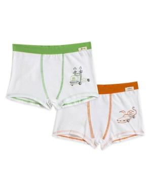 Machine 2'li Basic Erkek Çocuk Boxer Yeşil/Turuncu