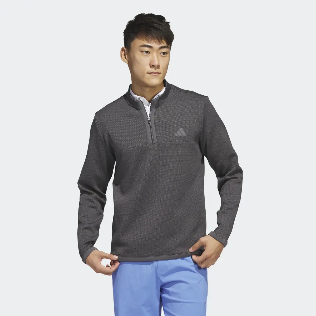 Adidas Microdot 1/4-Zip Golf Pullover. 2