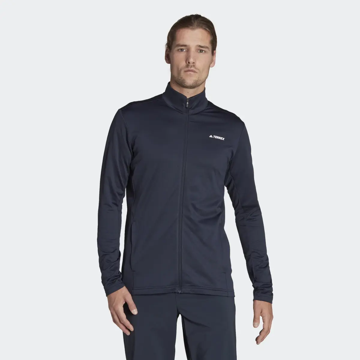 Adidas Terrex Multi Primegreen Full-Zip Fleece Jacket. 2