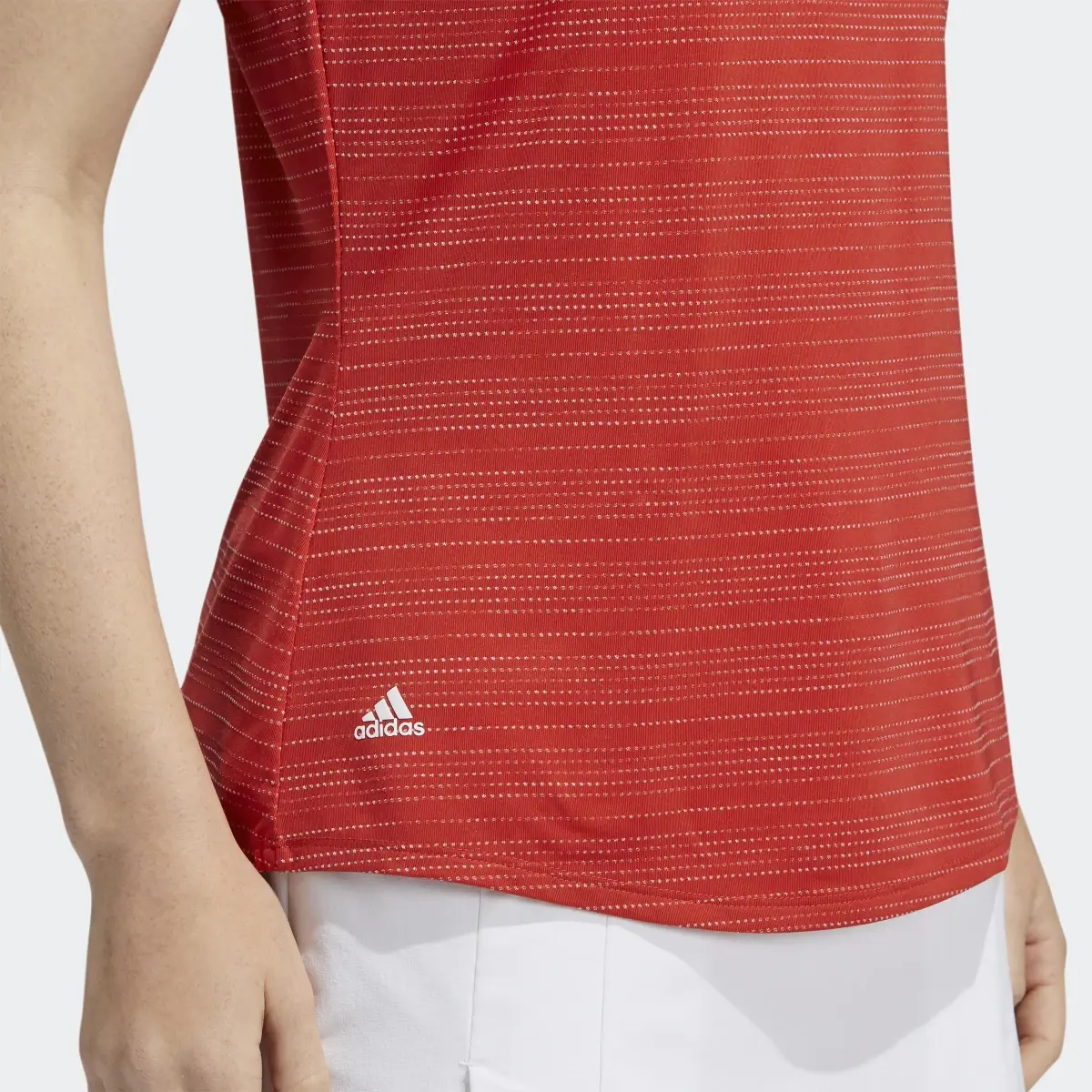 Adidas Microdot Sleeveless Polo Shirt. 3