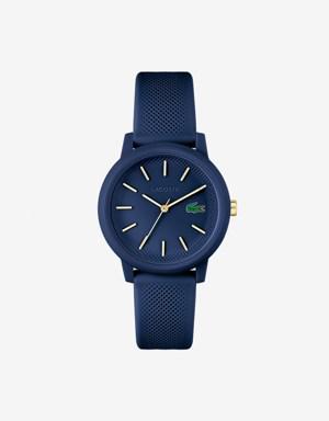 Women's Lacoste.12.12 Blue Silicone Strap Watch