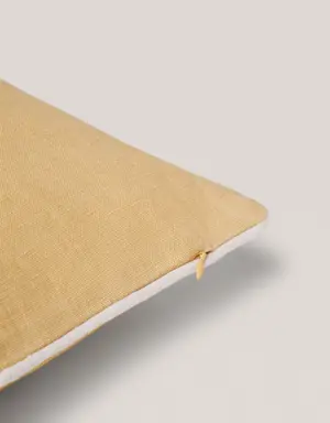100% linen pipping cushion cover 60x60cm