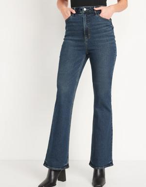 Higher High-Waisted Flare Jeans for Women blue