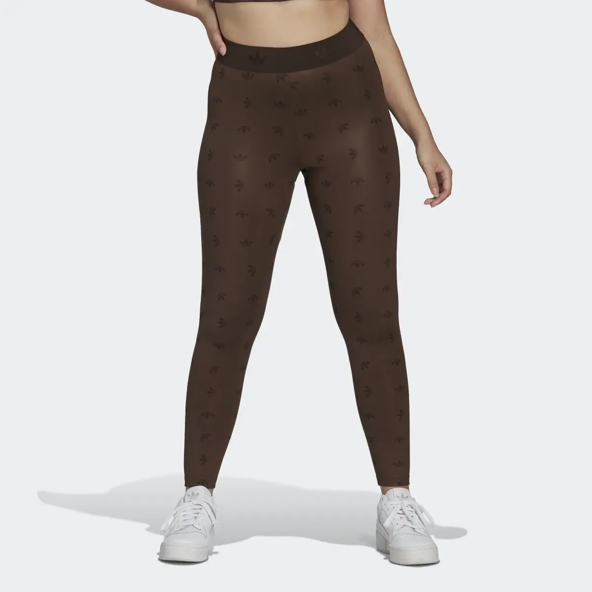 Adidas 7/8 High Waist Allover Print Leggings. 1