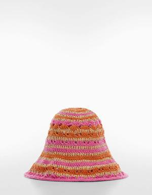 Natural fibre bucket hat