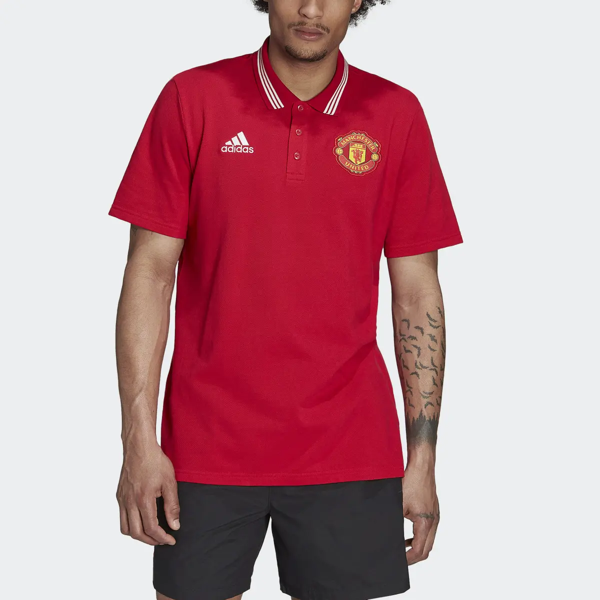 Adidas Manchester United DNA Polo Shirt. 1