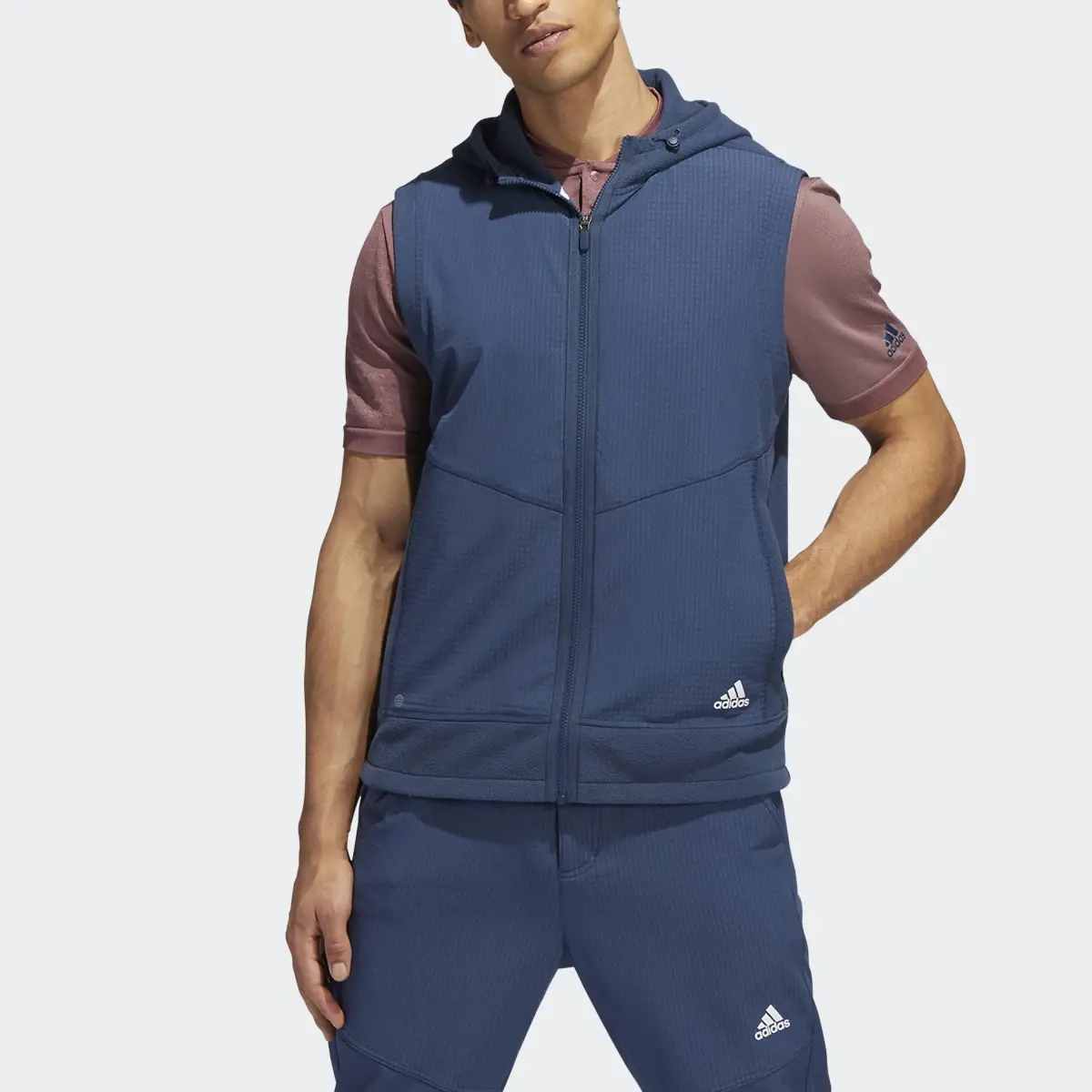 Adidas Statement Full-Zip Hooded Vest. 1