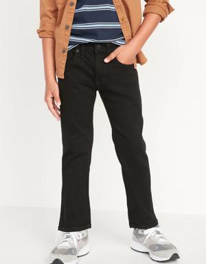 Straight Built-In Flex Black Jeans For Boys black