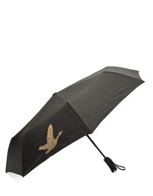 Siyah Kontrast Logolu Şemsiye