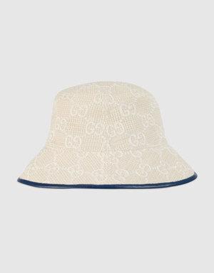 GG embroidered cotton bucket hat