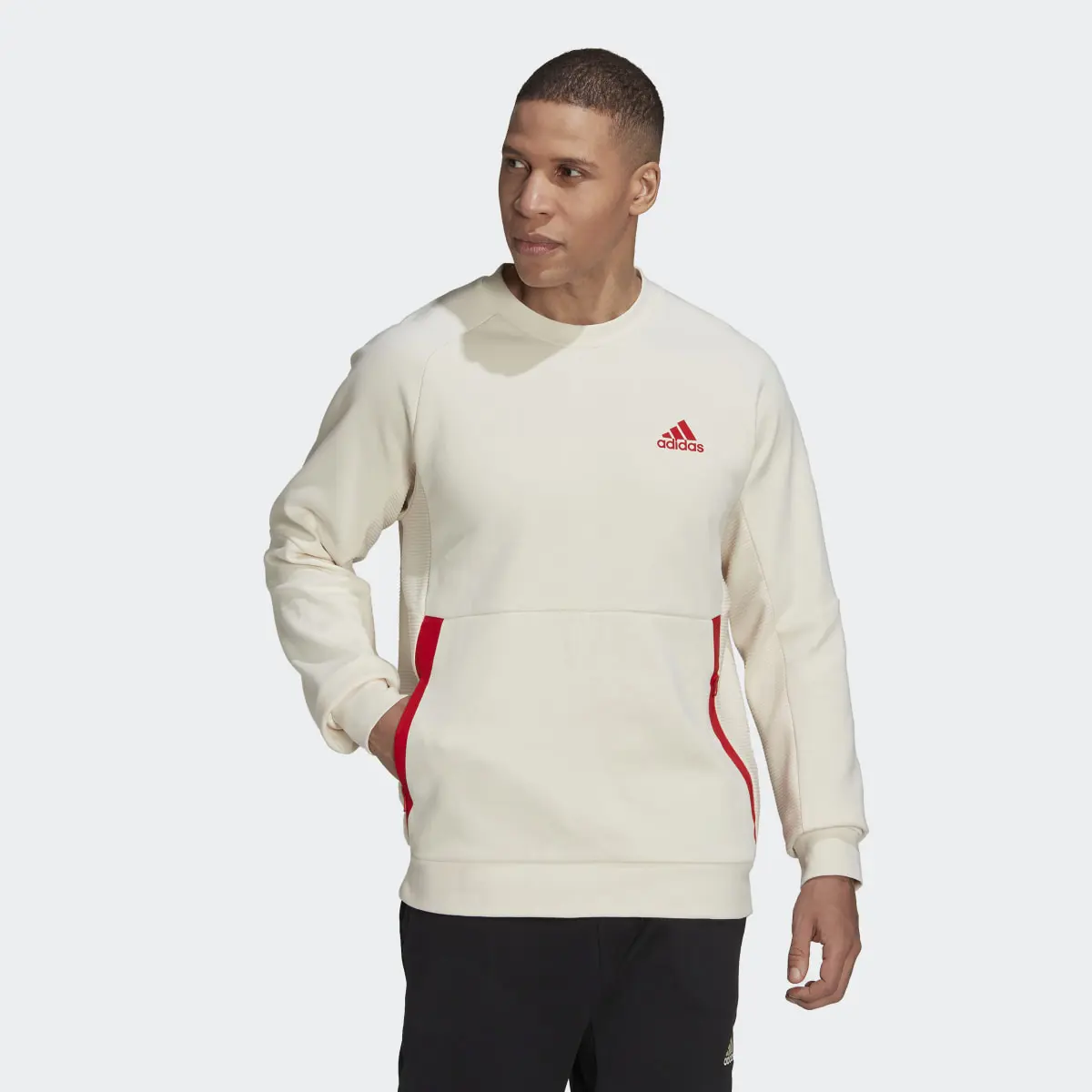 Adidas Designed for Gameday Crew Sweatshirt. 2