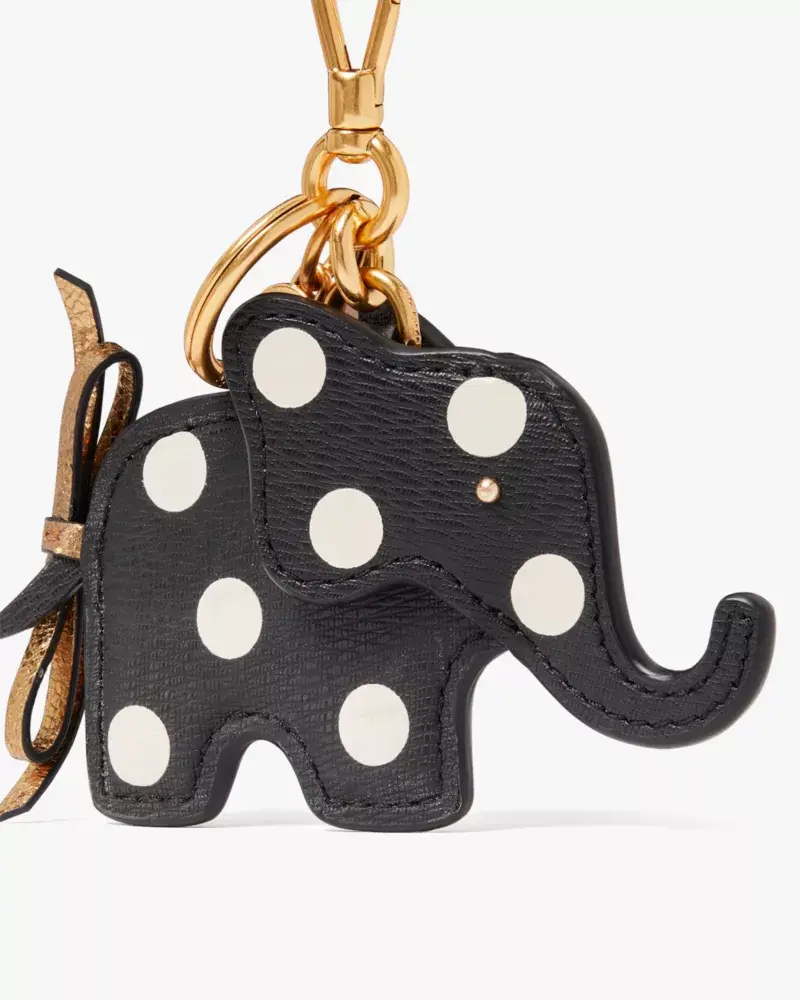 Kate Spade Ellie Polka Dot Elephant Key Fob. 3