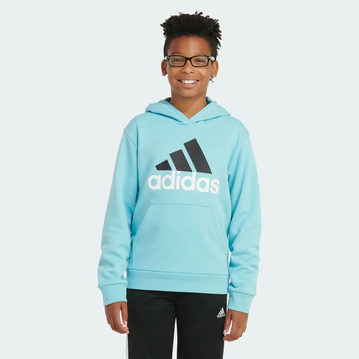 Adidas Long Sleeve Essential Fleece Hoodie. 1