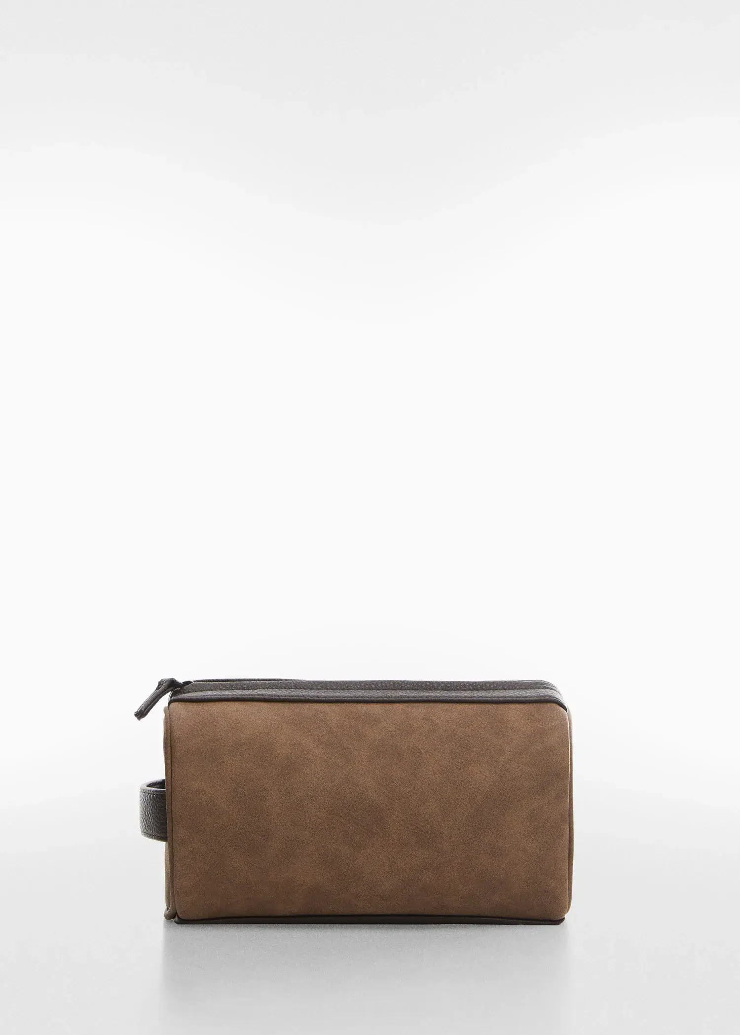 Mango Pebbled leather-effect toiletry bag. 2