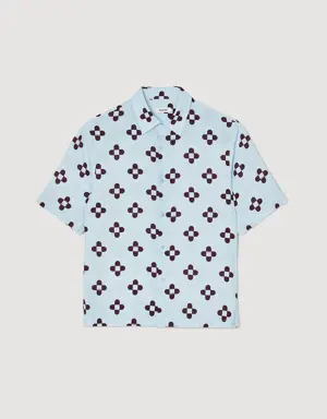 Cross Flower short-sleeved shirt