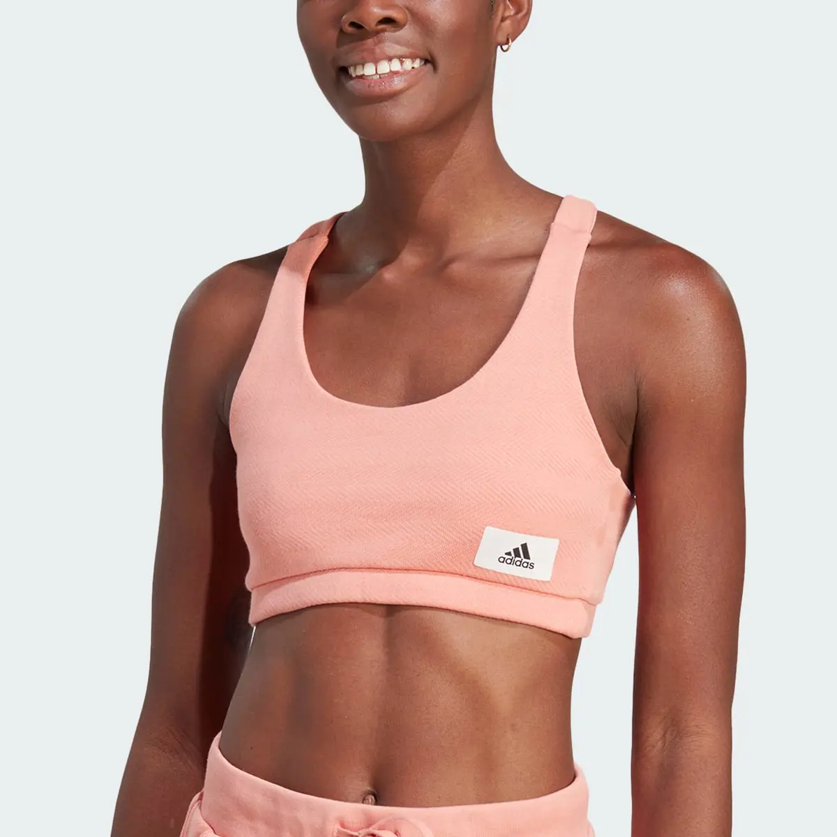 Adidas Lounge French Terry Bra Top. 1