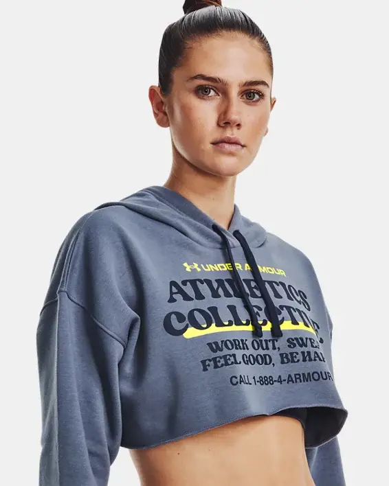 Under Armour Women's UA Cropped Hoodie. 1