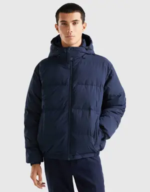padded jacket with removable hood