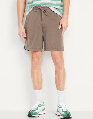 French Terry Sweat Shorts -- 7-inch inseam brown