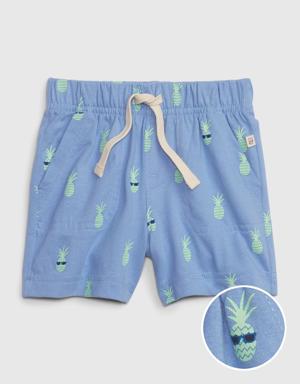 Gap Baby 100% Organic Cotton Mix and Match Pull-On Shorts blue