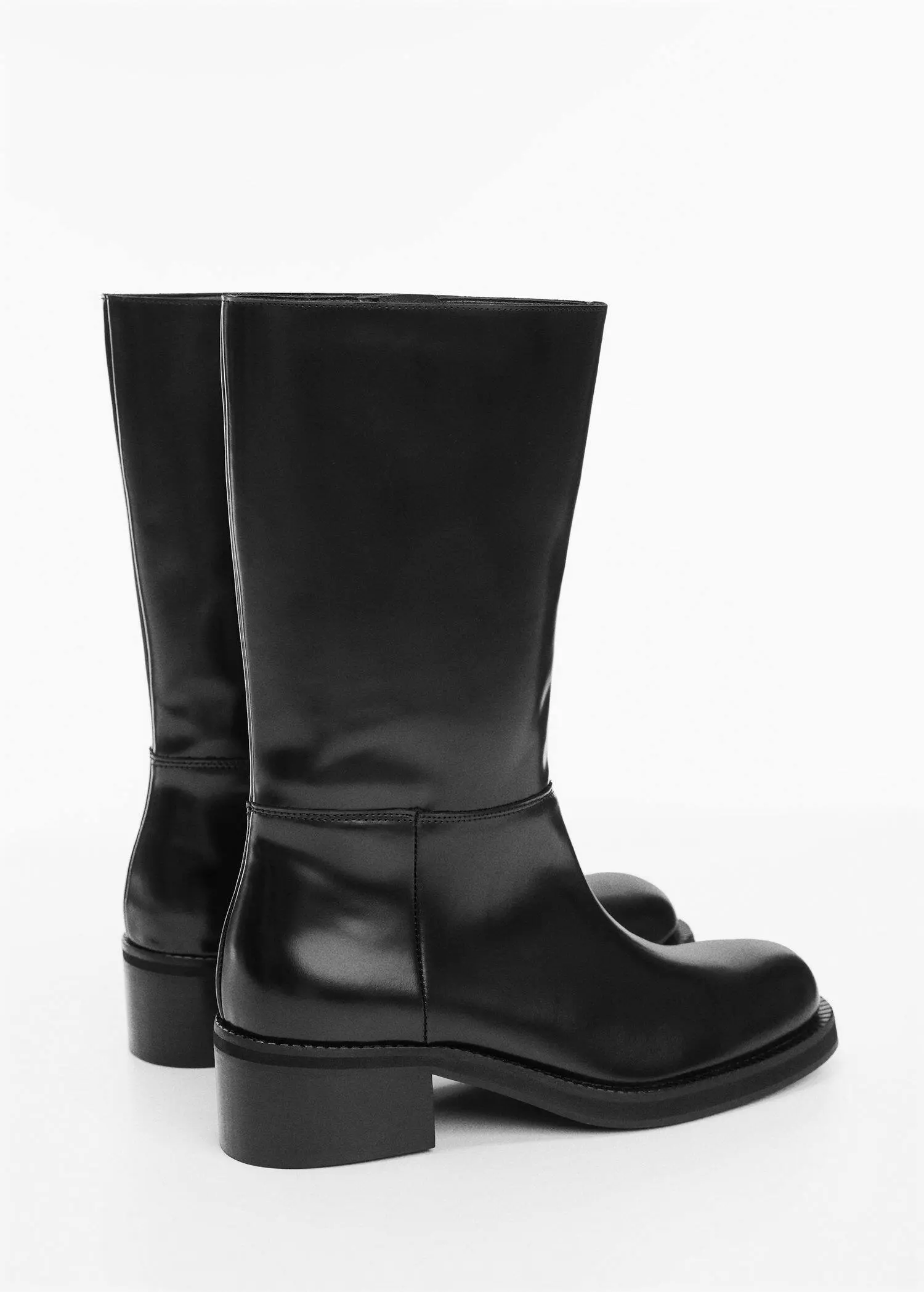 Mango Leather boots with zip closure. 3