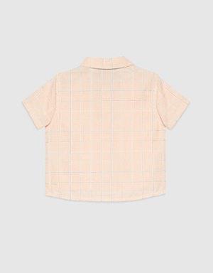Baby Double G square cotton shirt
