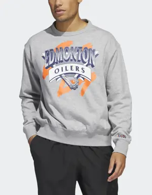 Adidas Oilers Vintage Crew Sweatshirt