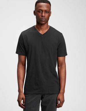 Gap Jersey V-Neck T-Shirt black