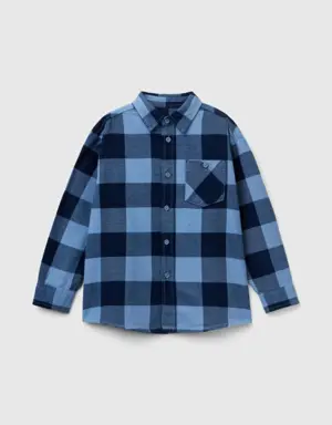 plaid shirt in 100% cotton