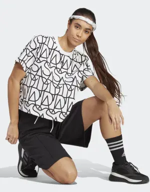 Adidas Pantaloni culotte adidas Allover Graphic. 3 Adidas Pantaloni culotte adidas Allover Graphic. 3