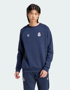 Real Madrid Essentials Trefoil Crew Sweatshirt