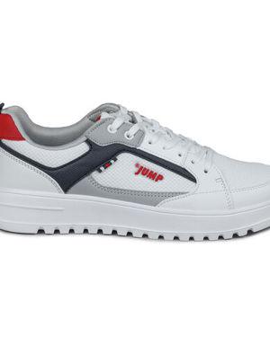 27966 Beyaz - Lacivert - Kırmızı Erkek Sneaker Spor Ayakkabı
