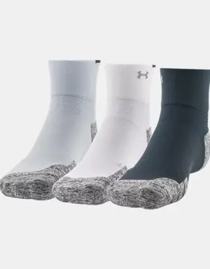 Unisex UA ArmourDry™ Run Cushion 3-Pack Quarter Socks