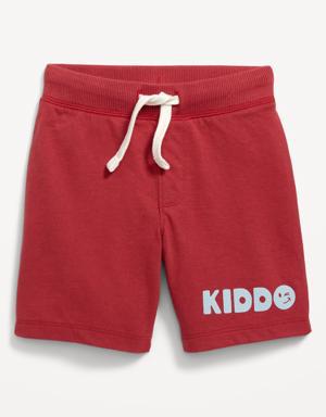 Old Navy Unisex Jersey-Knit Jogger Shorts for Toddler red