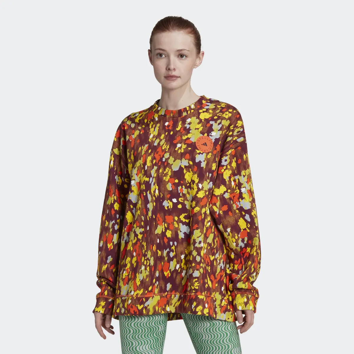 Adidas by Stella McCartney Floral Print Sweatshirt. 2