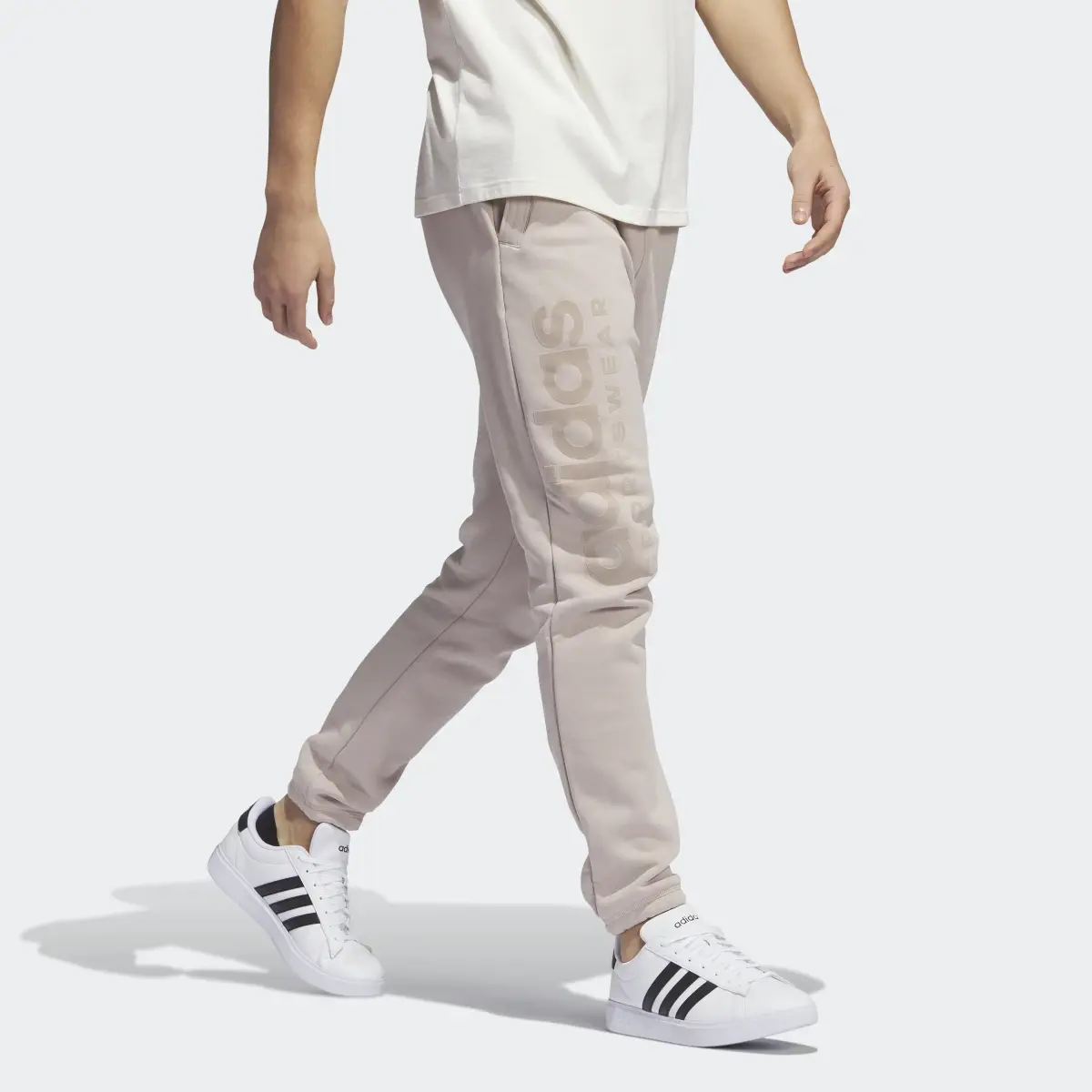 Adidas Lounge Fleece Joggers. 3