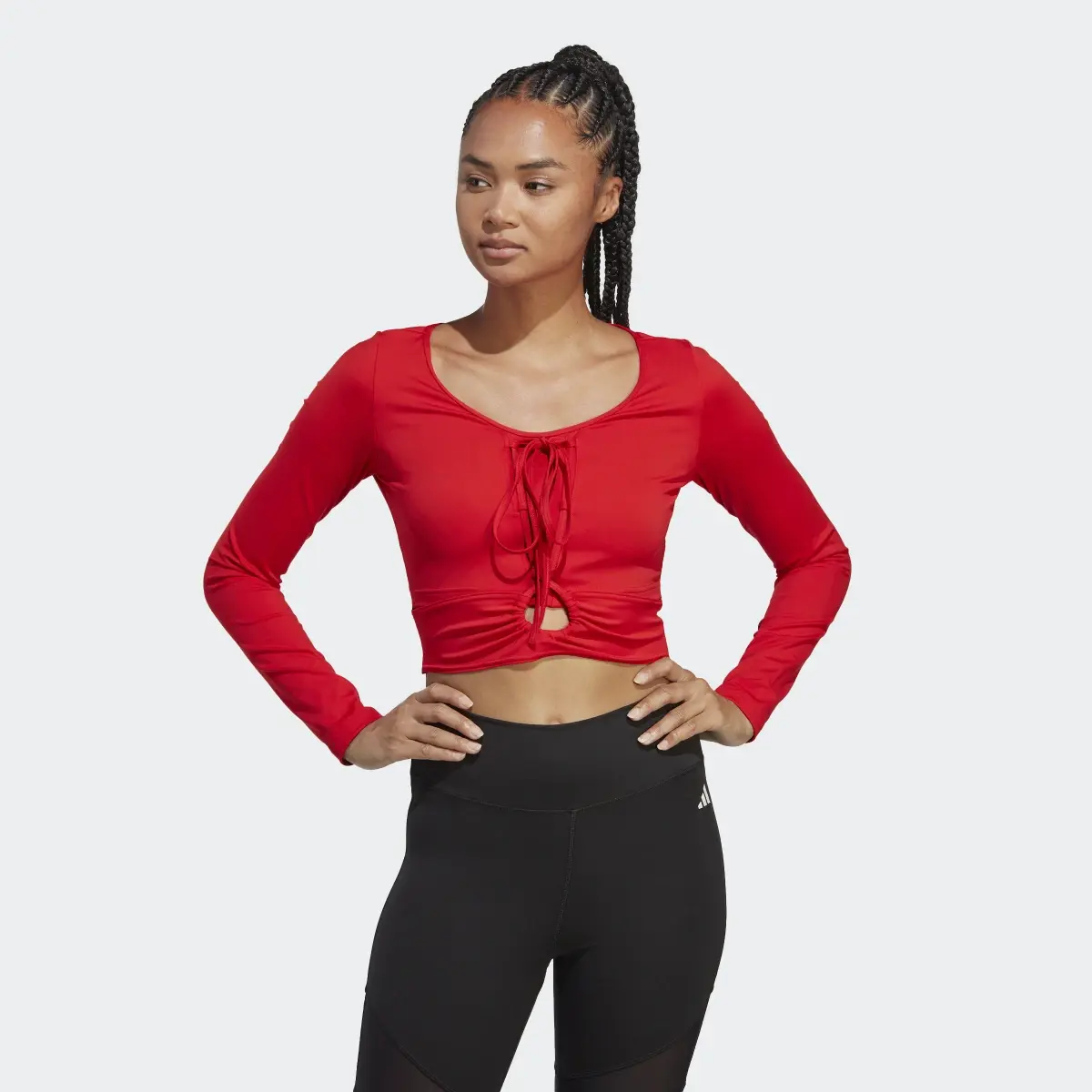 Adidas Training Dance Long Sleeve Tee. 2