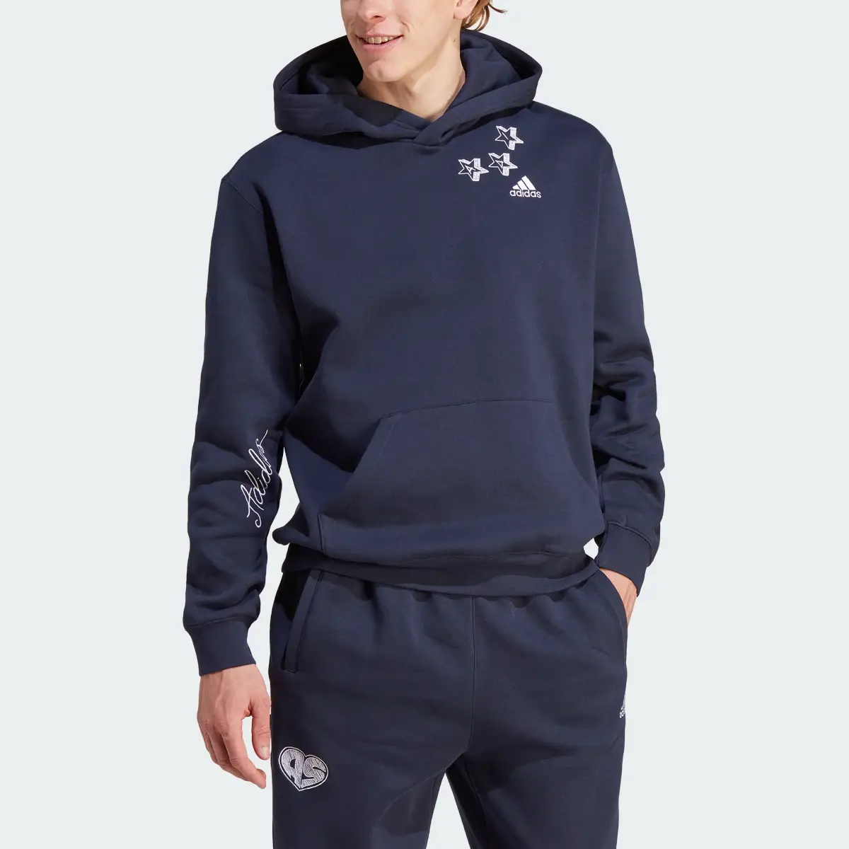 Adidas Scribble Fleece Hoodie. 1