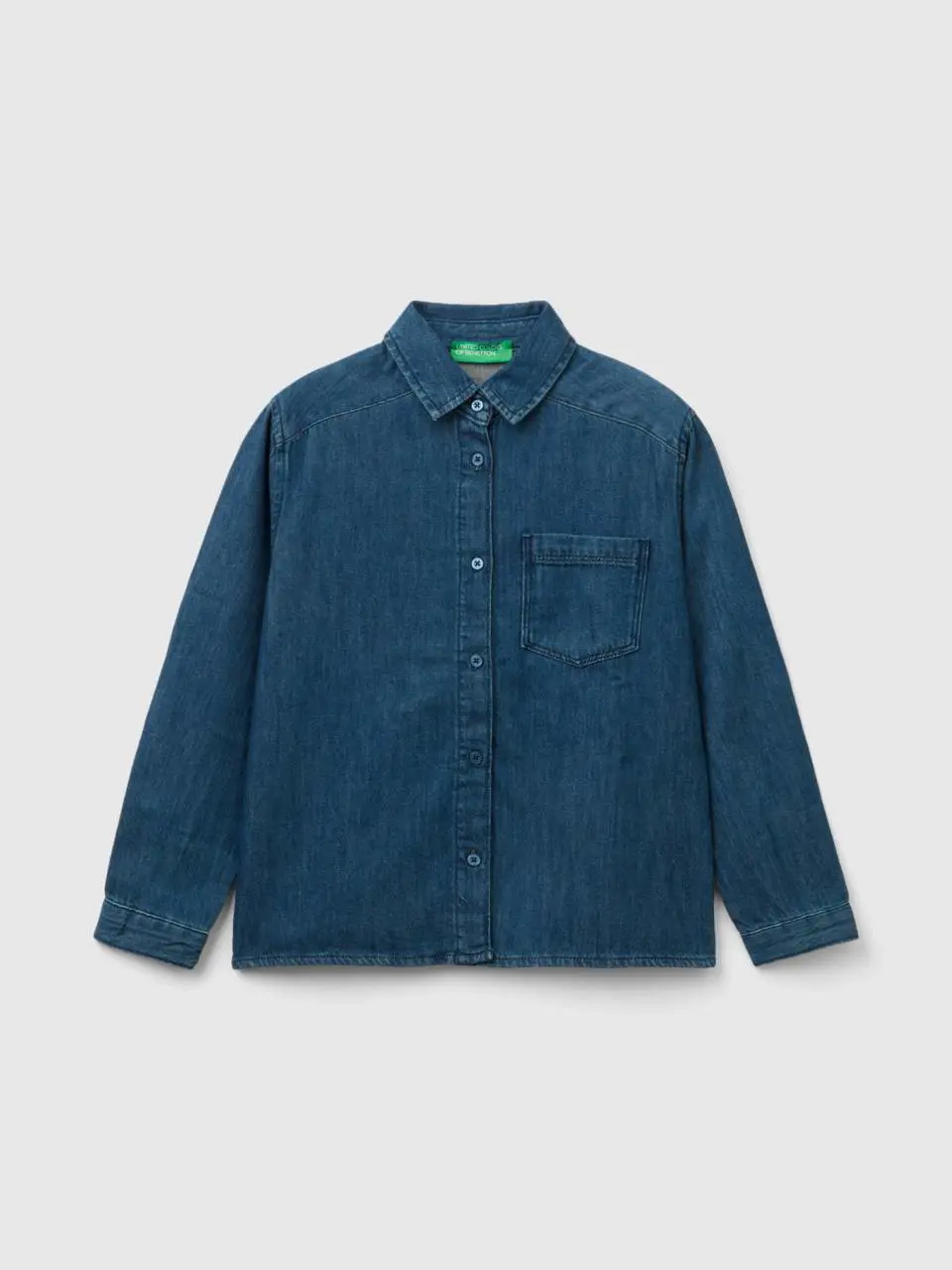 Benetton lightweight denim shirt. 1