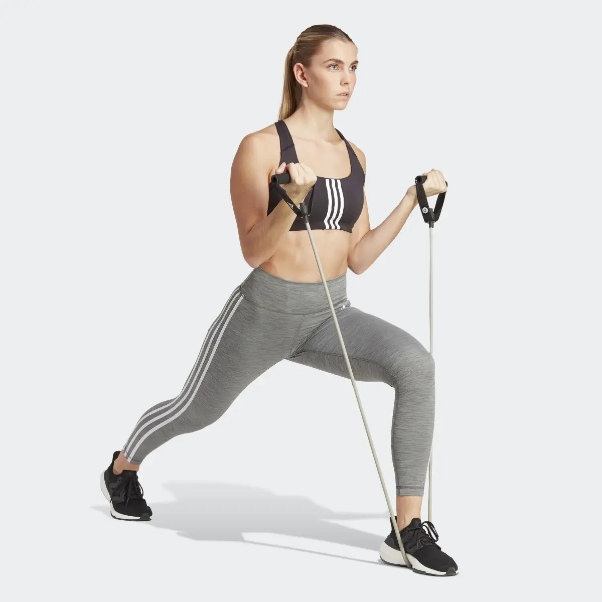 Adidas Train Essentials 3-Stripes High-Waisted 7/8 Leggings. 3