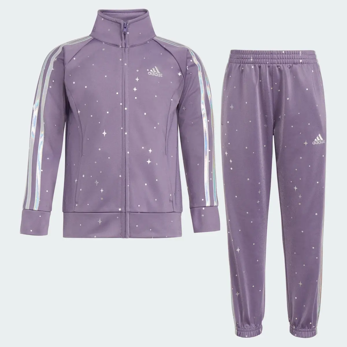 Adidas Two-Piece Printed Glam Tricot Track Set. 3